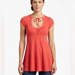 Free People coral shirt - size XS